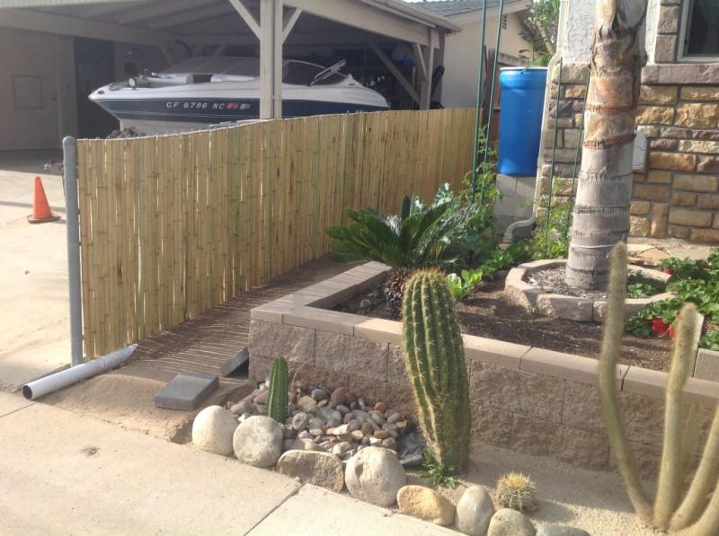 Backyard X Scapes Bamboo Fencing Natural Walmart Com
