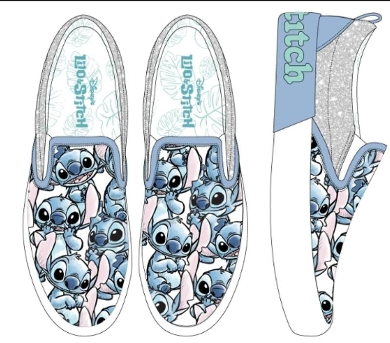 Disney Stitch Girl's Slip-On Twin Gore Sneakers - Walmart.com Disney Stitch Girl's Slip-On Twin Gore Sneakers - Walmart.com