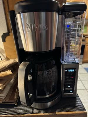 Ninja 12-Cup Stainless Steel Coffee Maker - Glass Carafe, Programmable Rich & Classic Brew, Removable 60oz Tank, Delay Brew, Small Batch Mode, Silver
