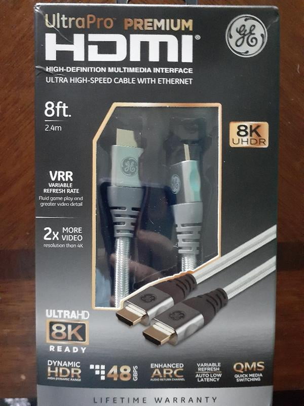 vgggrd Coupleur HDMI 8K [2 Pcs], Rallonge HDMI 2.1 Femelle vers Femelle  Supporte 8K @60Hz 4K 2K 1080P UHD HDR Résolution 7680 * 4320 Compatible  avec