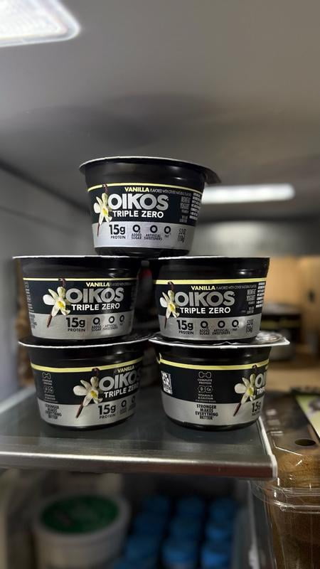 Oikos Triple Zero 15g Protein Vanilla Greek Yogurt, 90 Calories