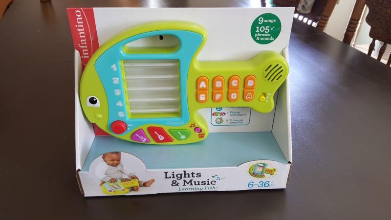 infantino lights and music learning fish