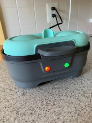 Hamilton Beach Sous Vide Style Electric Egg Bite Maker & Poacher with  Removable Nonstick Tray, Makes 2 in Under 10 Minutes, Teal (25506)