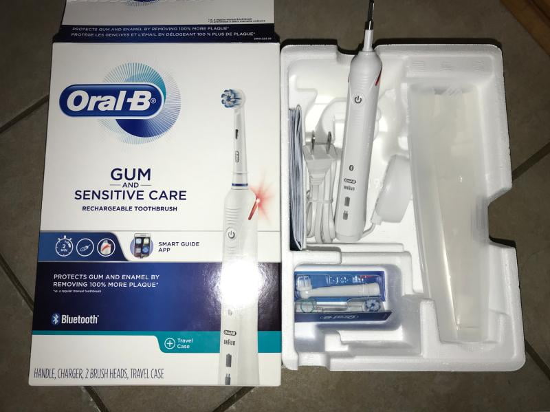 oral b gum and sensitive care toothbrush
