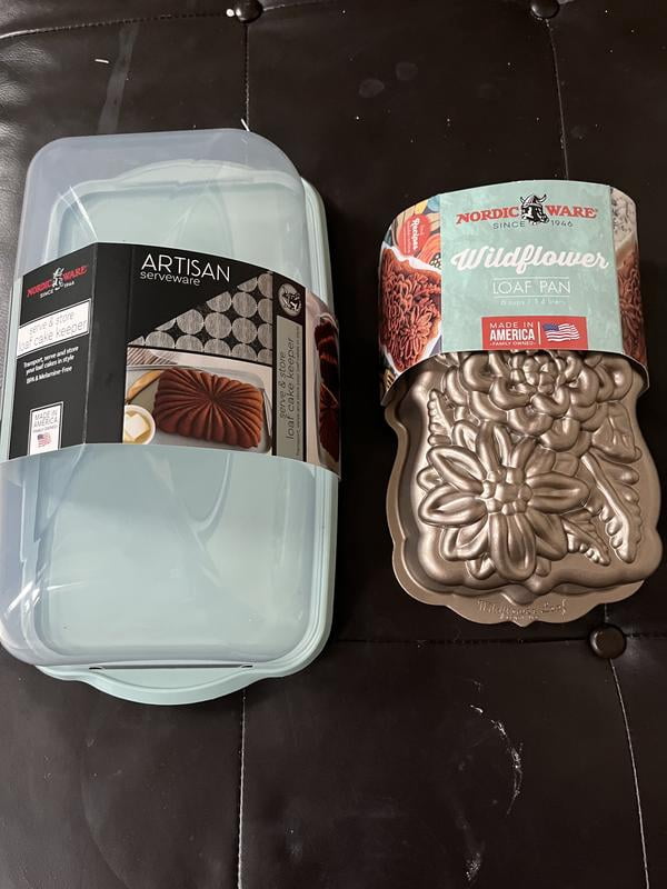 Nordic Ware Harvest Bounty Loaf Pan & Wildflower Loaf Pan