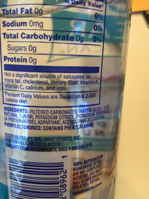 Clear American Sparkling Water Nutrition Facts - NutritionWalls
