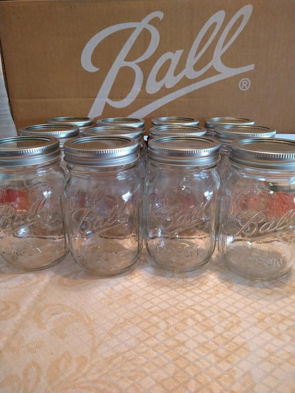 Ball, Quilted Crystal Jelly Jars, 16 Oz, Pack of 4 with Lids