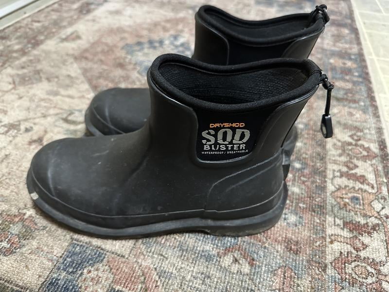 SOD Buster Men\'s Black Waterproof Slip-On Rain & Snow Boots new without tags DryShod Outdoor Boots Mens Sod Buster Ankle Round Toe SDB-MA  main image 4