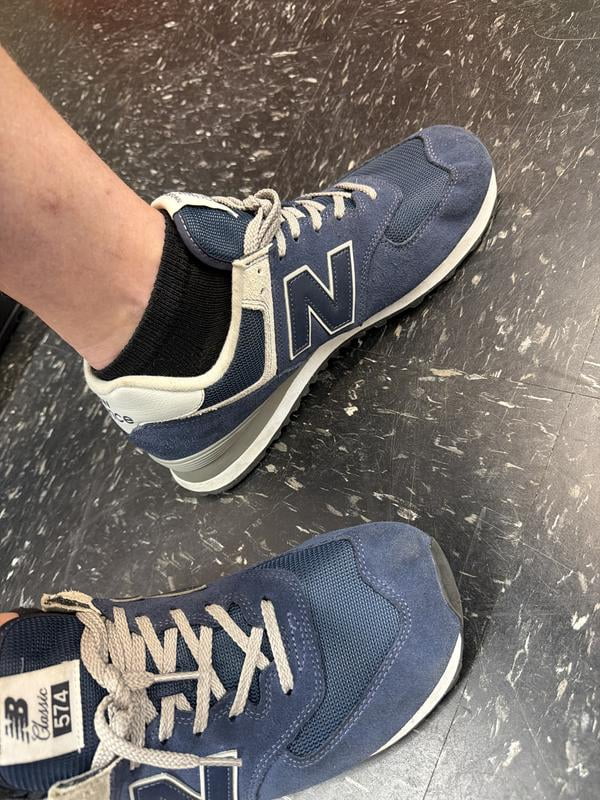 New Balance, Men's 574 V1 Core, ML574EVN, NAVY WHITE - Walmart.com