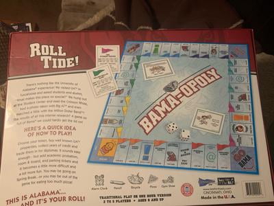 Bama Opoly Board Game, by Late for the Sky - Walmart.com
