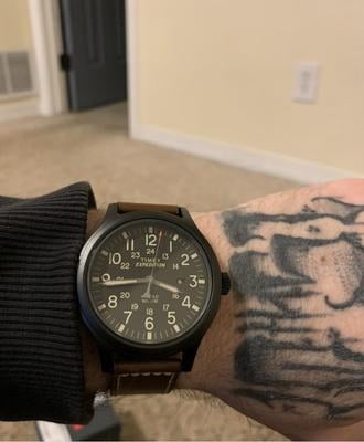 Timex Men's Expedition Scout Brown Strap - Walmart.com