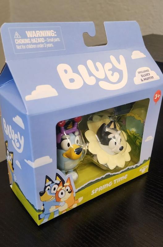 Bluey Figuren-Set – 2 Stück Mit Muffin & Frühlings-Zubehör