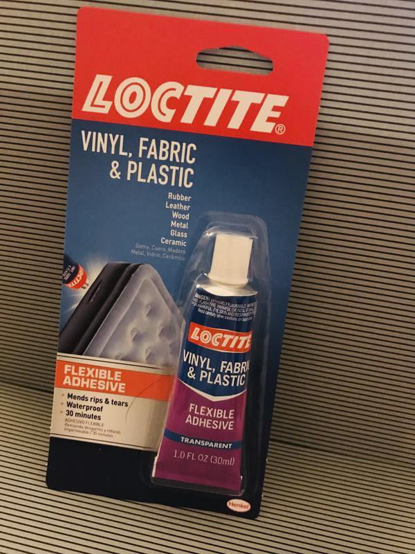 Loctite Vinyl Fabric & Plastic Repair Flexible Adhesive, Pack of 1, Clear 1  oz Tube 