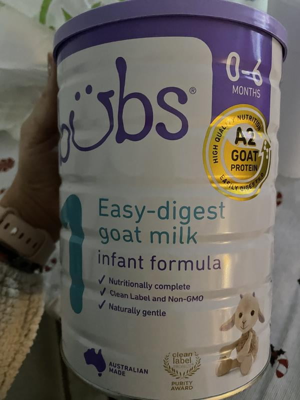 Bubs® Goat Milk Infant Formula Stage 1, 800g (0-6 Months