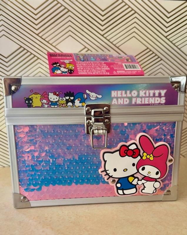 Hello Kitty and Friends Cosmetic Beauty Train Case, Lip, Nail
