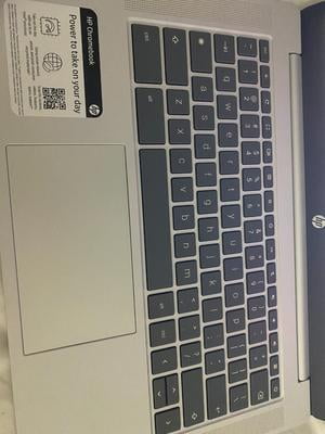 HP, 14 inch HD Chromebook Laptop, Intel N200, Glacier Silver