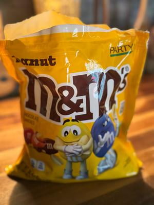 M&M's Party Size Peanut Milk Chocolate Candy - 38 oz Package