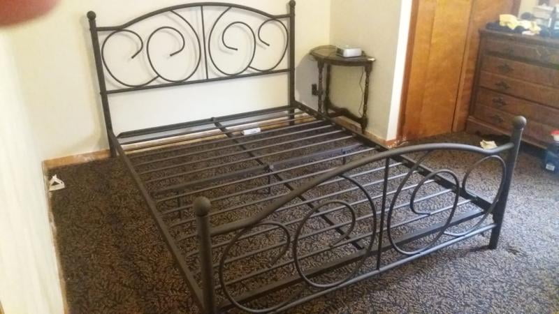 King Size Frame Bronze Beds, Storage DHP 4092249 Victoria Metal