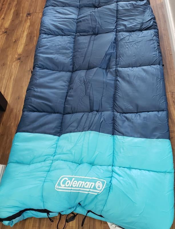 Coleman Kompact 40 Degree F Rectangle Sleeping Bag, Tiger Lily