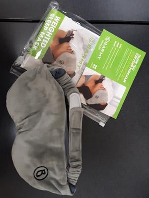 Barmy Weighted Sleep Mask, Better, Deeper Sleep, 0.8 lbs. Gray