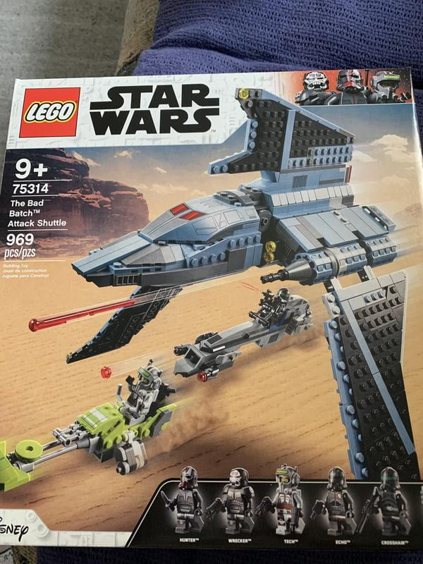 LEGO Star Wars Bad Batch Space Ship Attack Shuttle Building Toy