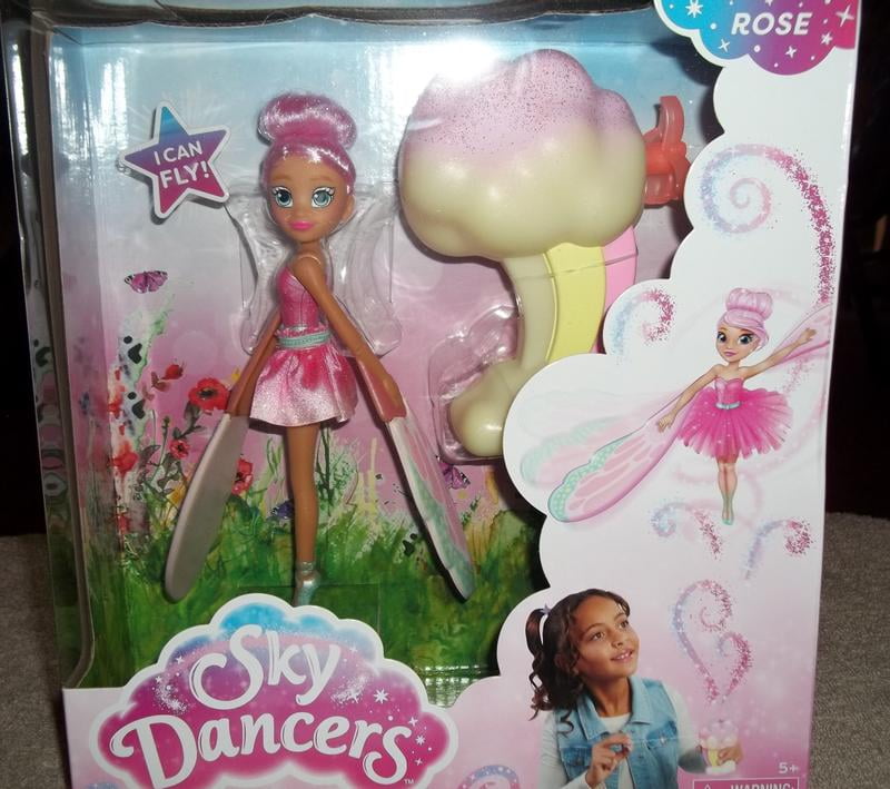 skydancers♡set Sky Dancers Butterfly Dancer Rose Doll with Launcher, Kids