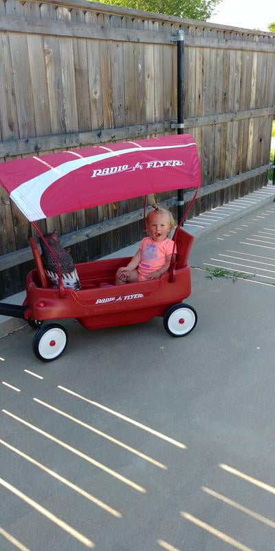 radio flyer wagon canopy walmart
