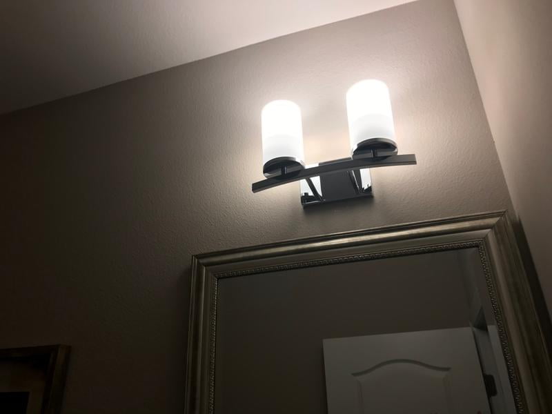 Kichler 45496 Crosby 2 Light Bathroom Vanity Light Walmart Com Walmart Com