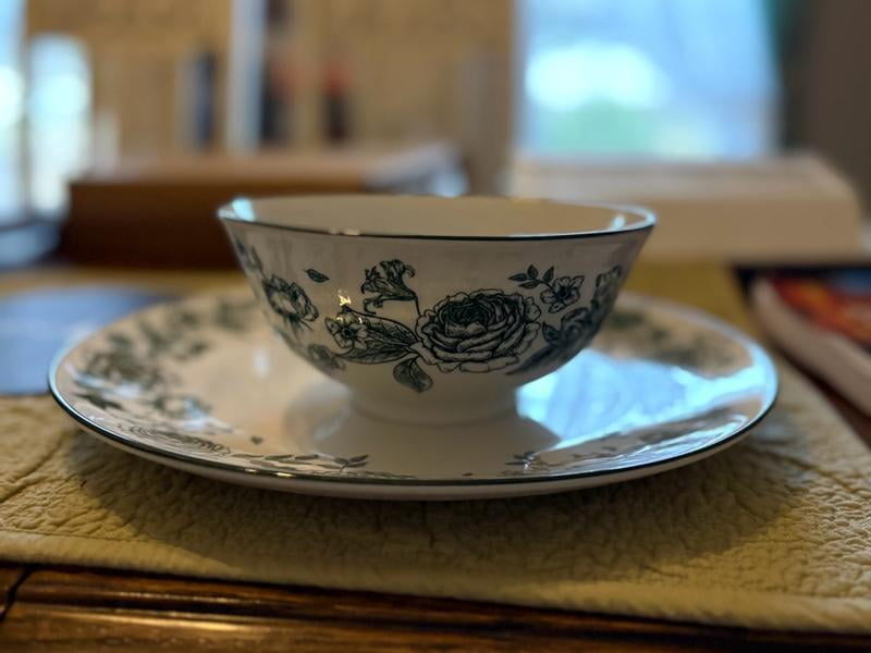 Stone Lain Esme 16-Piece Dinnerware Set – Porcelain Plates & Bowls For 4, Microwave & Dishwasher Safe - View #6