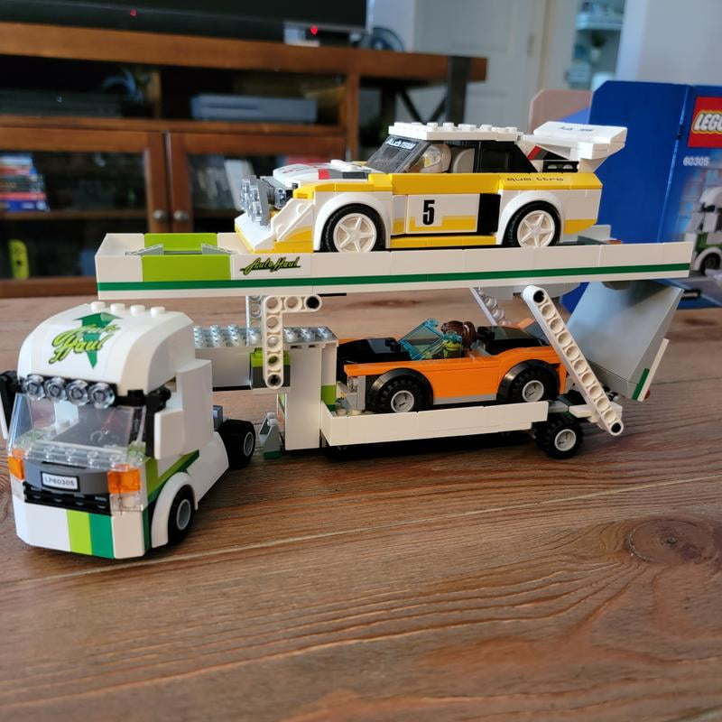 LEGO City 60305 Car Transporter 342 Piece Block Building Set for 5 and Up Walmart