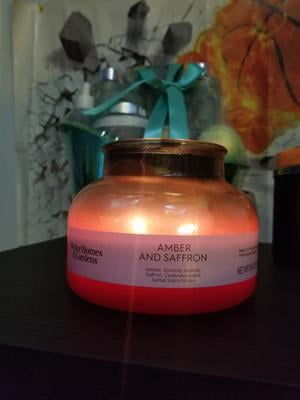 Better Homes & Gardens Warm Leather Amber Scented 18oz 2-Wick