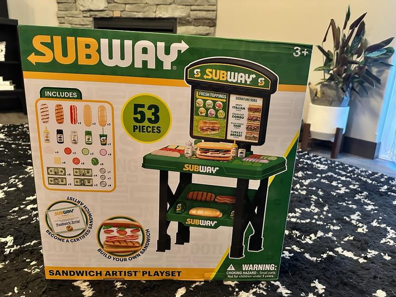 World Tech Toys Subway Sandwich Artist 53 Piece Playset, Kids
