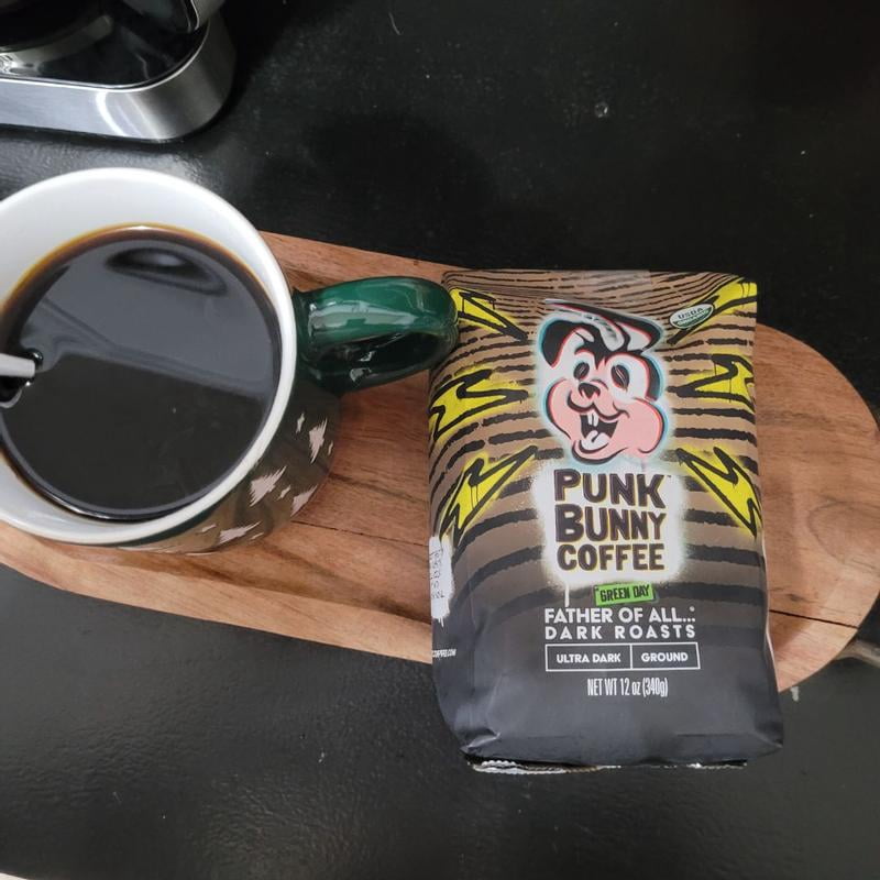 Punk Bunny Coffee Ground Ultra Dark Dark Roast Coffee 12 oz