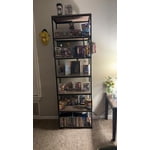 6-Shelf Metal Frame Bookcase Book Shelf Wall-HA01574-Veeddydropshipping