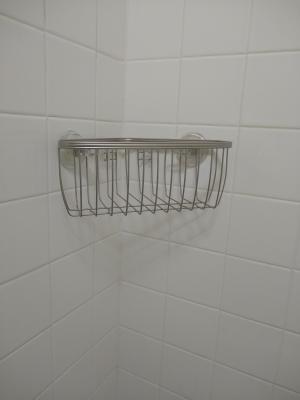 bekith corner shower caddy suction cup white new