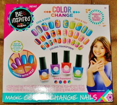 【お買得✨】未使用未開封Mauri Curiosity Nails 16個セット Cra-Z-Art Be Inspired Magic Color Change Nails, Nail Art Kit for