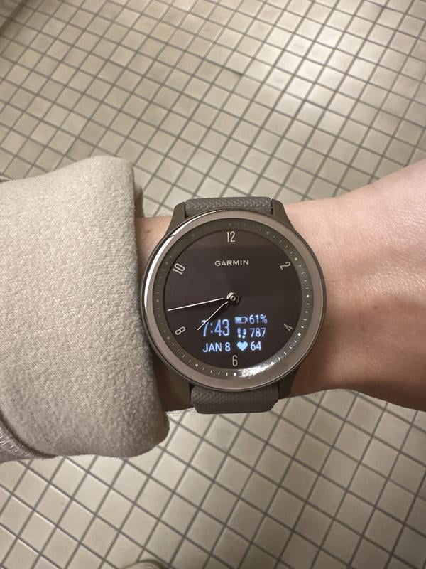 トレーニング用品 GARMIN - Garmin vivomove HR Sport Black Garmin Vivomove Sport Fitness Smartwatch | HRM USA