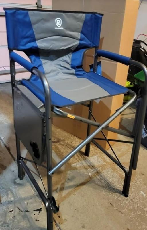 Coleman Aluminum Camping Chair with Side Table, supports up to 225