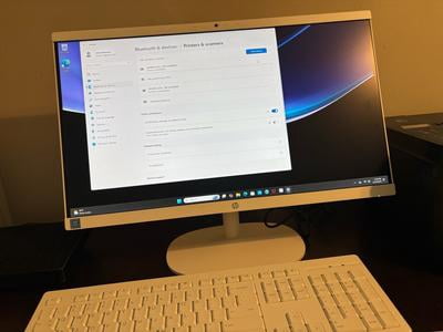 HP All-in-One 22-dd1223nh PC, Intel Core I3 1115G4, 4GB DDR4 3200 RAM, 1TB HDD