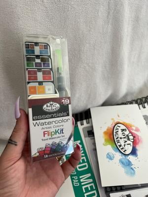 Mini kit aquarelle, palette de voyage, kit de voyage aquarelle, 12