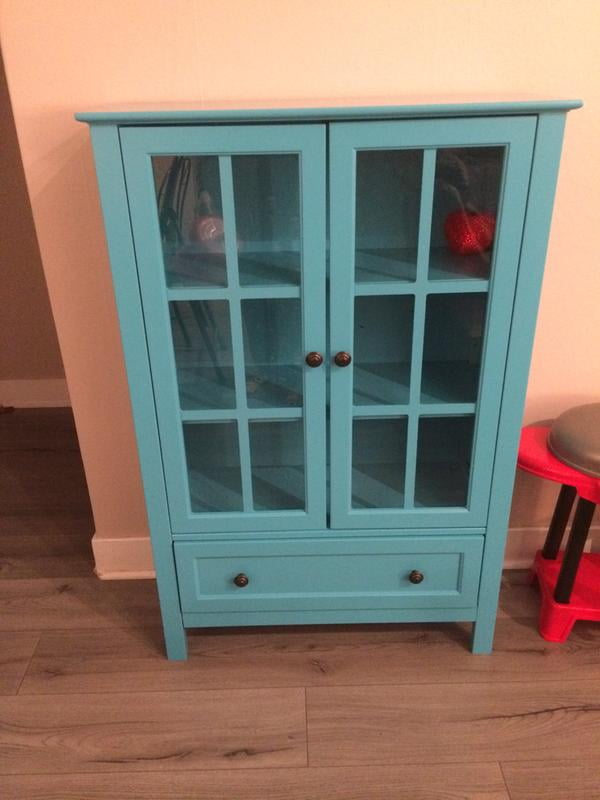 Homestar 2 Door 1 Drawer Glass Cabinet Walmart Com