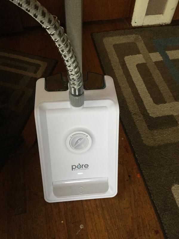 pure enrichment puresteam pro upright clothes steamer