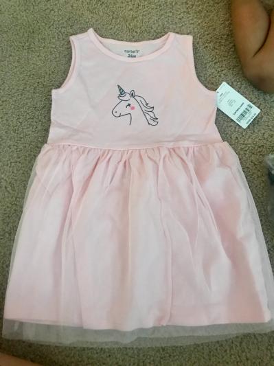 carters unicorn tutu dress