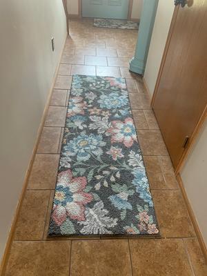 Mainstays Oversized Fl Traditional Area Rug Gray Multi 7 X10 Mainstays Oversized Fl Traditional