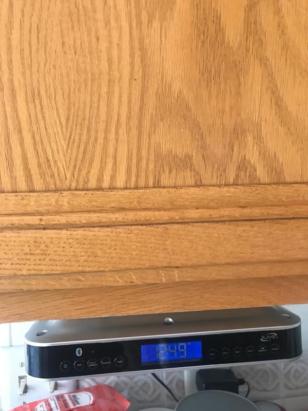 iLive iKB333S Under Cabinet Radio with Bluetooth Speakers Silver