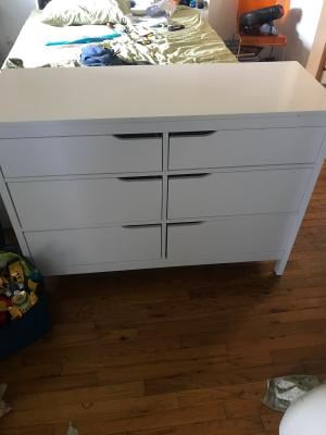 Angel Line Lauren 6 Drawer Double Dresser, White - Walmart.com