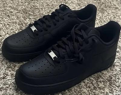 Nike Women's Air Force 1 '07 Sneakers, Black, Leather, Comfortable