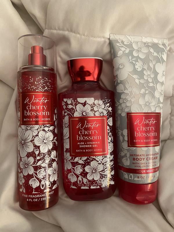 Bath & Body Works Winter Cherry Blossom Body Cream, Shea