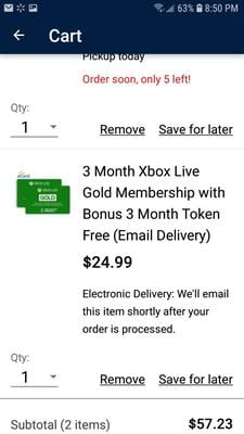 3 month subscription xbox live