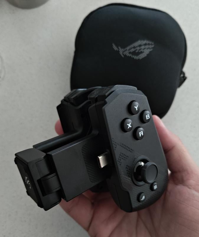Aenllosi Harde beschermhoes voor ASUS ROG Tessen mobiele controller, alleen hoes, zwart [Android